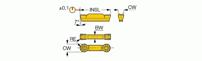 HGPL 4002Y TPM 8225 Отрезная пластина