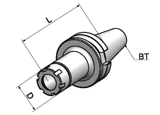 BT50-ER20M-150 Патрон цанговый мини