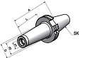 SK40-SOM16 Патрон для сменных фрезерных головок SK40-SOM16 Патрон для сменных фрезерных головок
