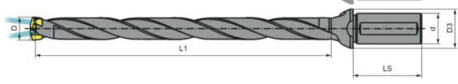 WMD-C16-12D10-10.9-137H Корпус сверла.