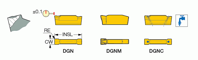 DGN2002J TCK 5225 Отрезная пластина
