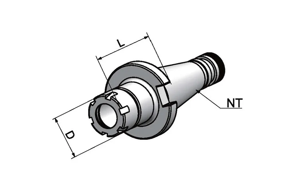 NT40-ER25M-70 Цанговый патрон мини