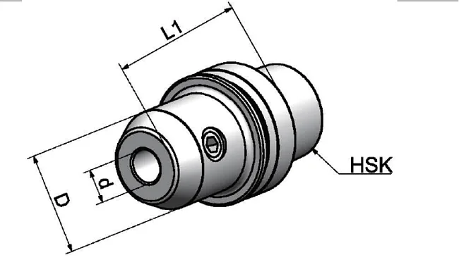HSK32A-SLA14-75 Патрон Weldon.