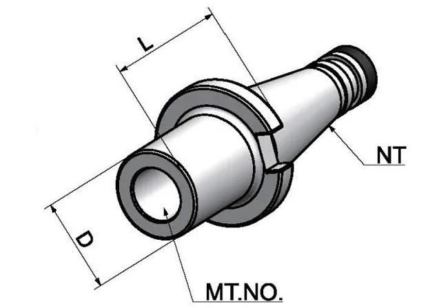 NT50-MTB4-70 Патрон Морзе с резьбой