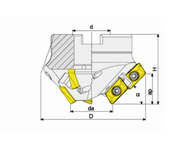 B15°-AP16-D3593-A27-Z0306 Фреза фасочная