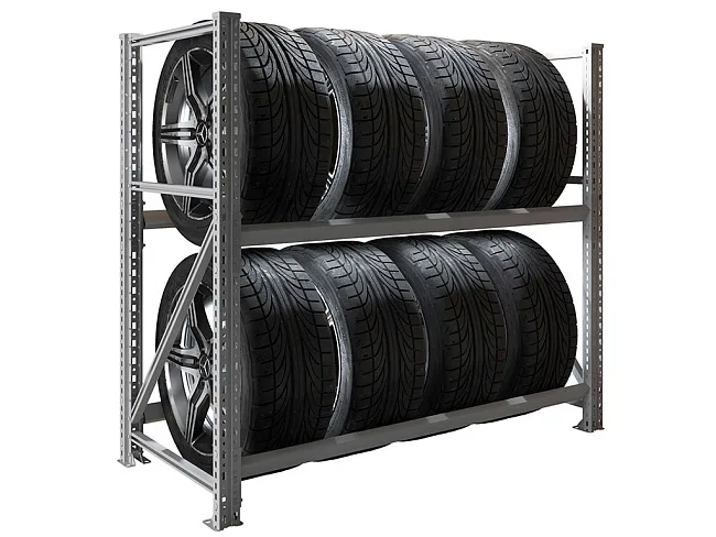Стеллаж MS Pro 1200/1353x606 стационарный для хранения 8 шин *