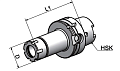 HSK100A-ER16M-100 Патрон цанговый мини. HSK100A-ER16M-100 Патрон цанговый мини.