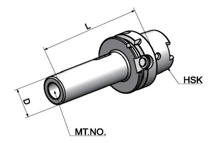 HSK100A-MTA2-120 Морзе с лапкой.
