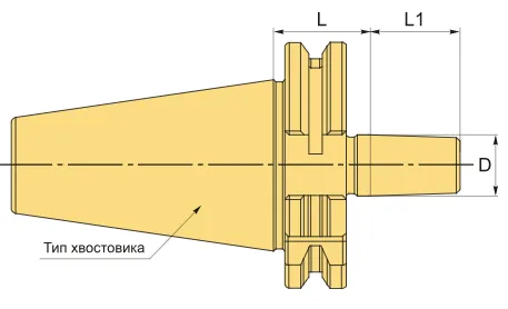 SK40-B22 Сверлильный укороченный КМ