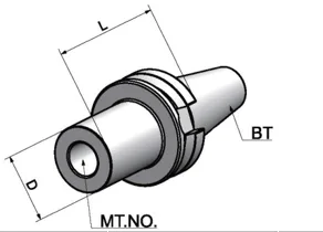 BT50-MTB5-120 Морзе с резьбой.