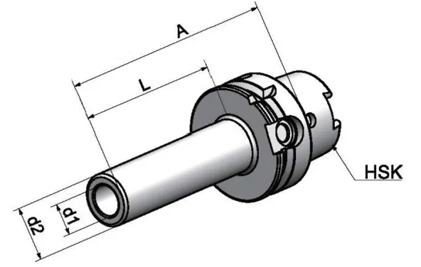 HSK100A-M16-179 Патрон для сменых головок.