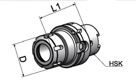 HSK30-ER20-60 Патрон цанговый.