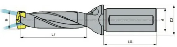 WMD-C12-3D8-8.9-32H Корпус сверла.