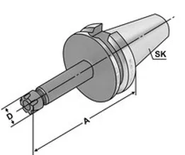 SK40-ER11M-150 Цанговый мини