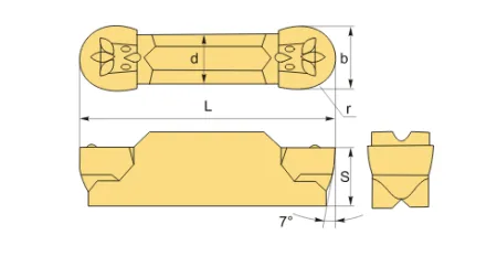 MRMN300-M TCK 5225 Отрезная пластина