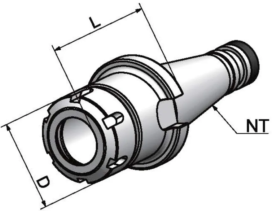 NT40-ER20-70 Патрон цанговый.