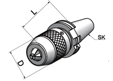 SK50-APU16-105 Сверлильный патрон
