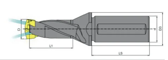 WMD-C12-1.5D8-8.9-16H Корпус сверла.