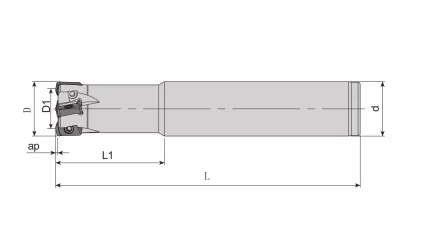 MFH03R-1616-100L-2T Концевая фреза