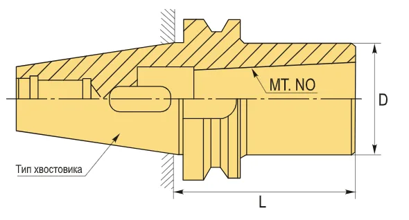 BT50-MTA5-120 Морзе с лапкой