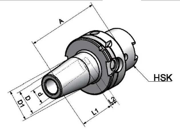HSK63F-SF25-115 Патрон термозажимной.