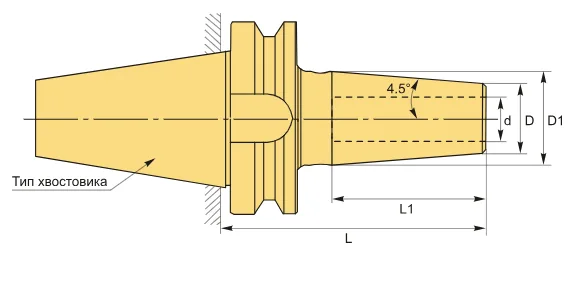 BT50-SF32-160  Патрон термозажиной