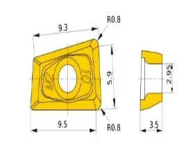 QOMT 1035R-M2 TPU15 Пластина фрезерная