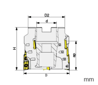 FM01.11 100-40-39M-06T Корпус фрезы