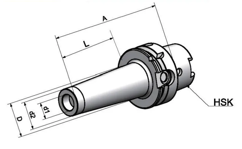 HSK63A-SOM10-176 Патрон для смены фрезерных головок.