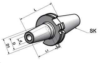 SK50-SF32-100 Термозажимной патрон.